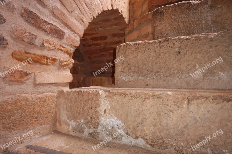 Stairway Stair Old Bricks Architecture