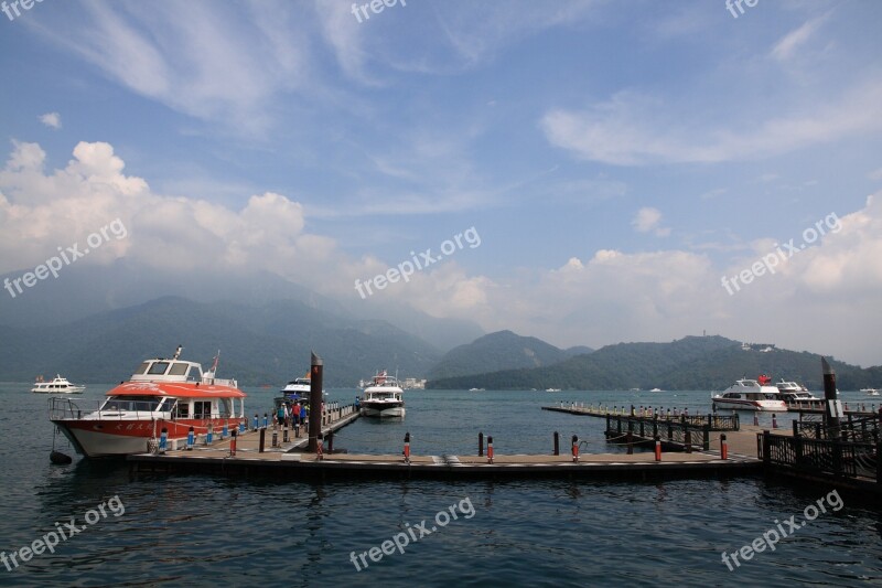 Ferry Terminal Ship Sun Moon Lake Free Photos