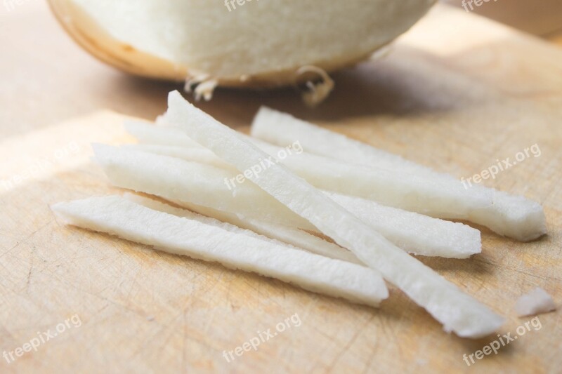 Jicama Vegetable Fresh Nutritious Vegetarian