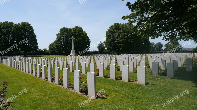 British Cemetery Normandy Free Photos