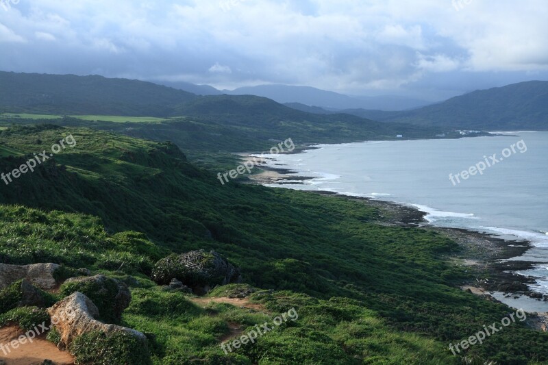 Sea The Pacific Ocean Taiwan Free Photos