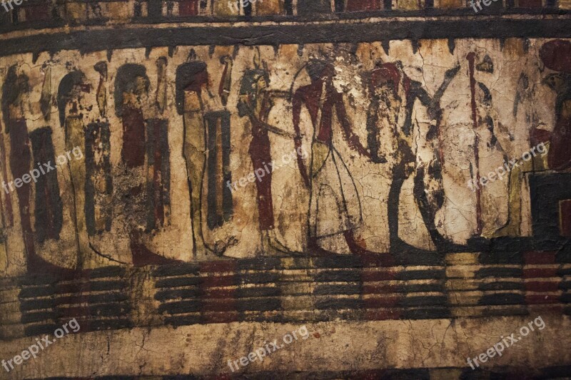 Museum Ancient Egyptian Painting Relief