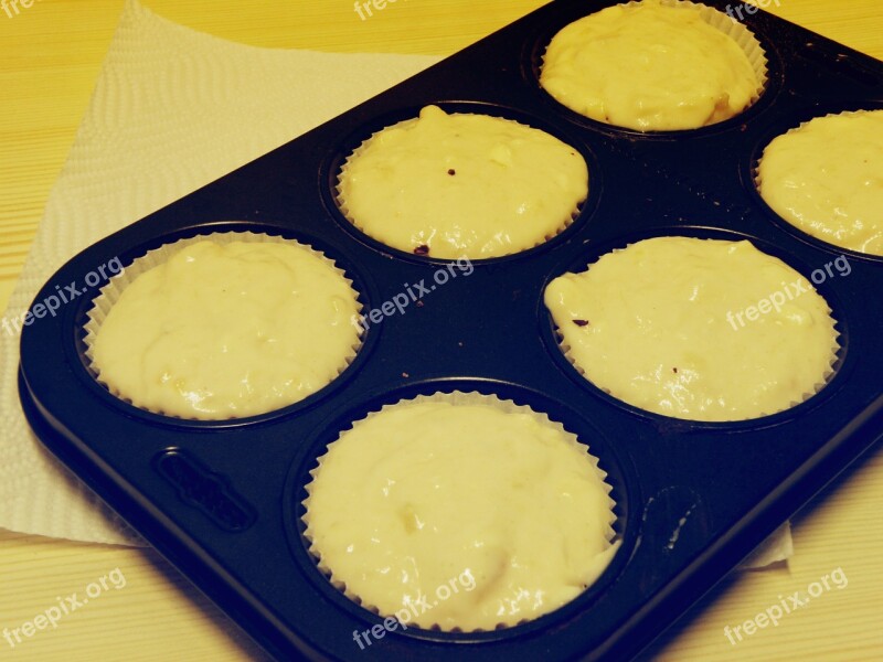 Baking Pan Muffin The Dough Baking Free Photos