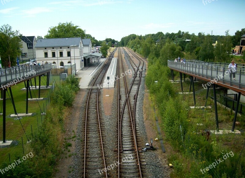 Gleise Train Rails Yield Railway