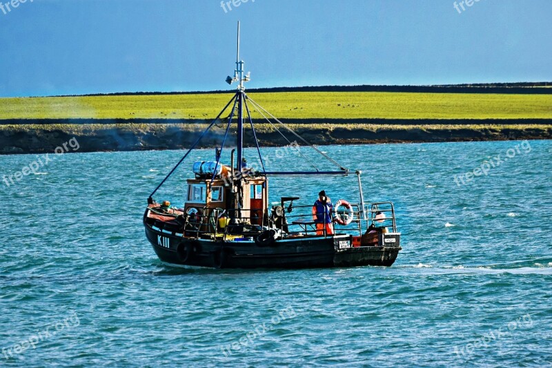 Fishing Creel Boat Sea Industry Fish