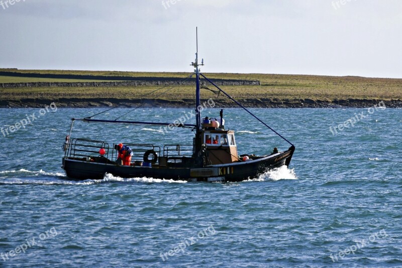 Fishing Creel Boat Sea Industry Fish