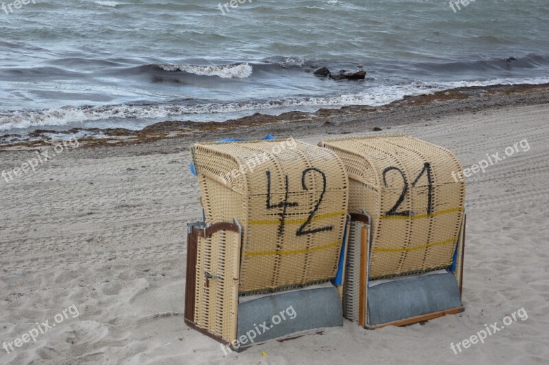 Beach Beach Chair Baltic Sea Sand Holidays