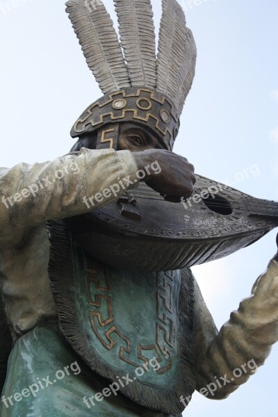 Mexico Music Tuft Statue Queretaro