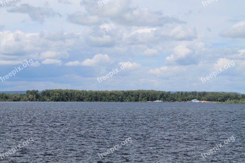 Water River Volga Sky Vacation