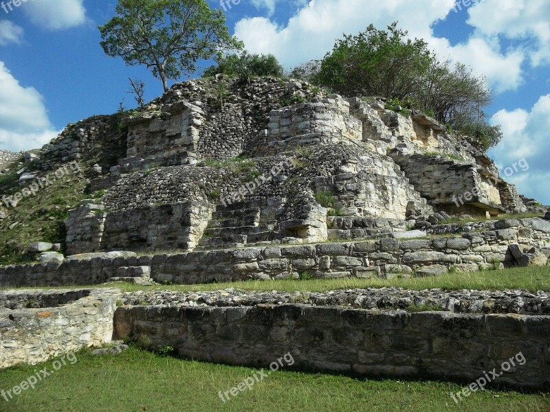 Aké Yucatan Mexico Ruins Building