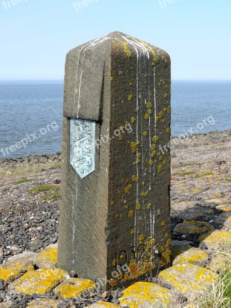 Boundary Stone Netherlands Sign Road Traffic