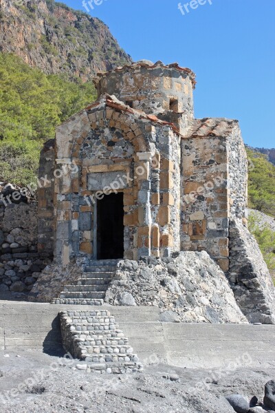 Agia Roumeli Crete Greece Pavlos Church