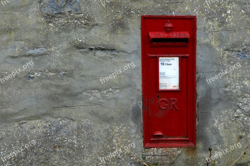 Mailbox Red Post Free Photos