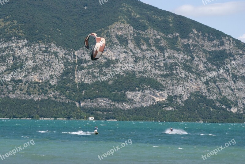 Kitesurf Water Sports Lake Free Photos