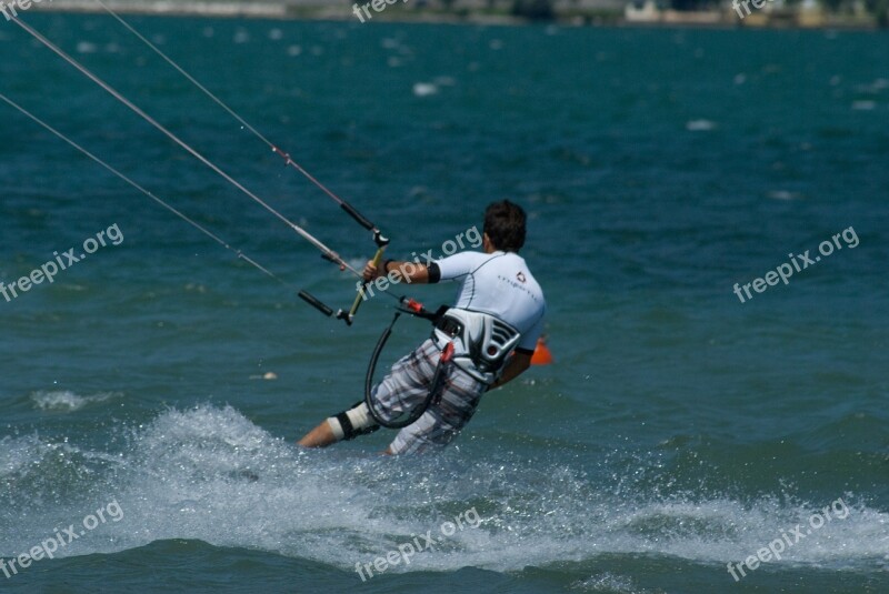 Kitesurf Water Sports Lake Free Photos