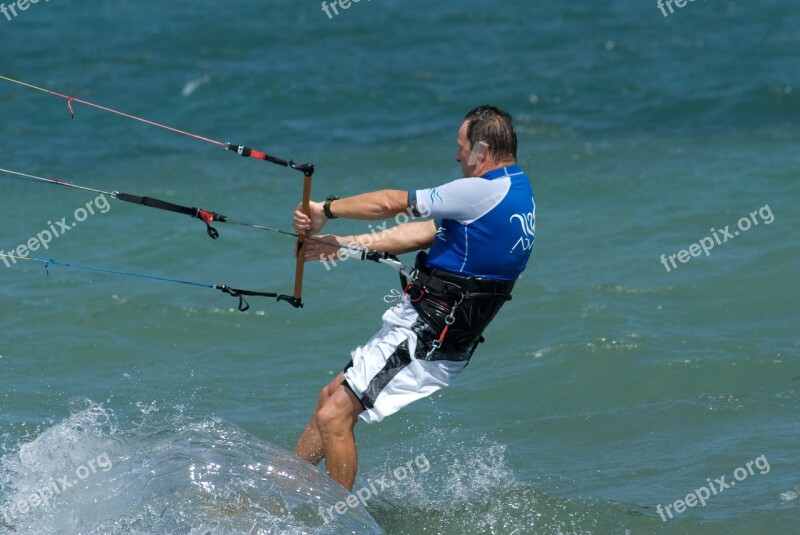 Kite Surfing Water Sports Lake Free Photos