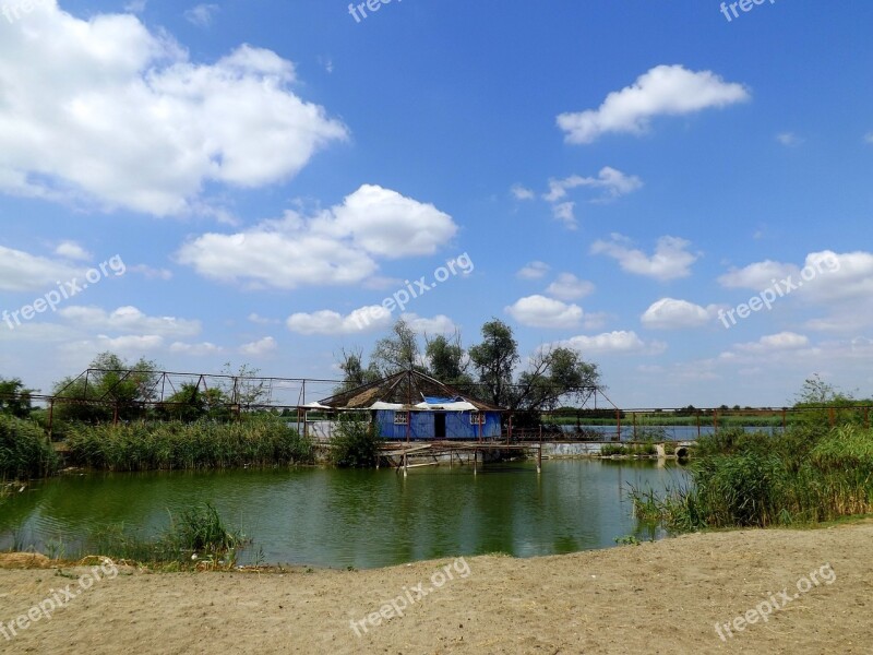 Lake Cottage Cloud Beach Sand