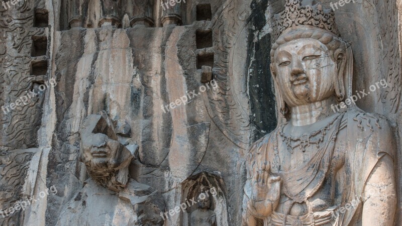 Longmen Grottoes Luoyang Henan China Free Photos