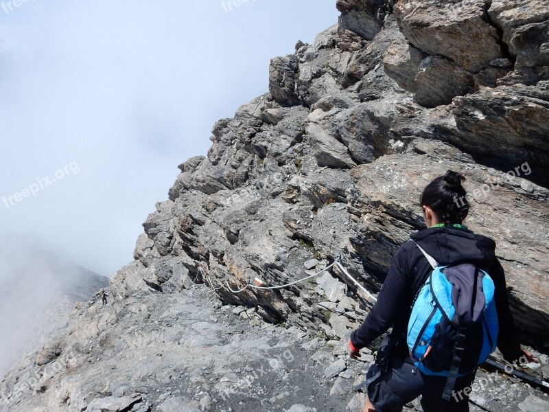 Rocciamelone Mountain Alps Trail Trekking