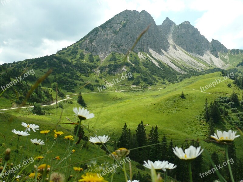 Mountains Panorama Hiking Experience Wide