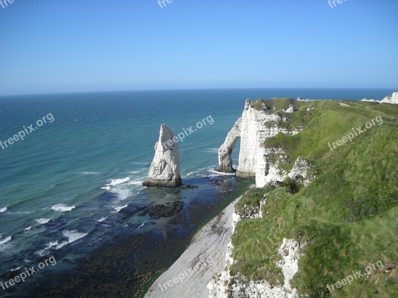 Etretat Normandie Normandy Cliff France