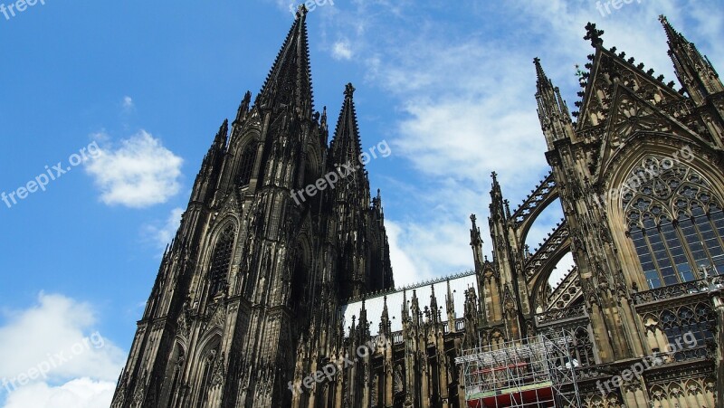 Cologne Dom Sky Scaffold Free Photos