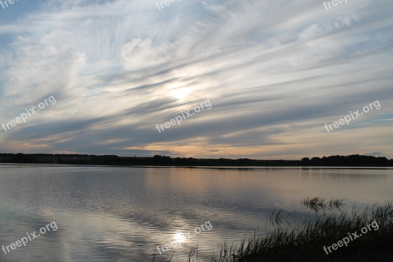 Lake Water Reservoir Nature Sky