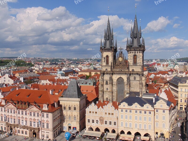 Prague Old City Crowd Free Photos