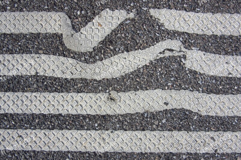 Asphalt Stripes Error Distorted Squares