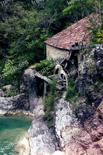 Nature Watermill Water Waterfall Natural