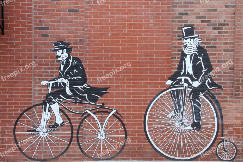 Mural Street Art Urban City Bikes