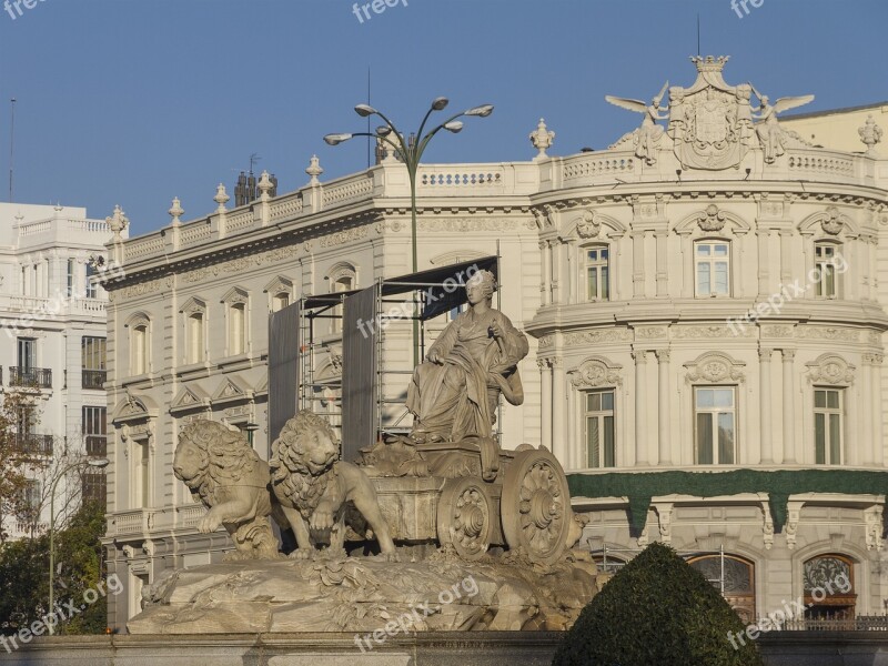 Madrid Sources Cibeles Free Photos