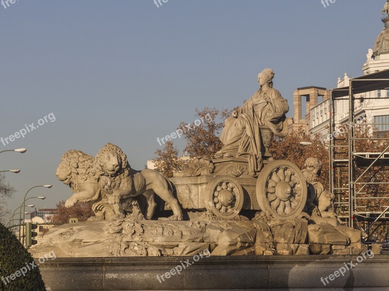 Madrid Sources Cibeles Free Photos