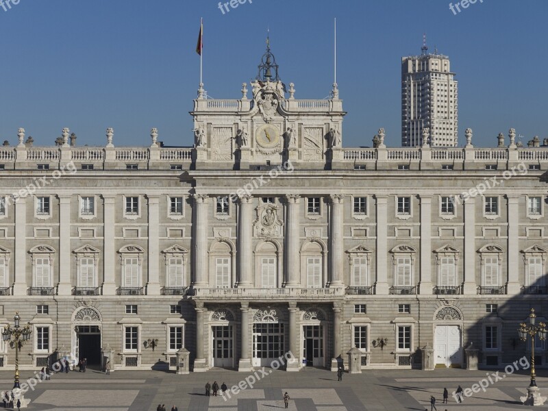 Madrid Royal Palace Monument Free Photos