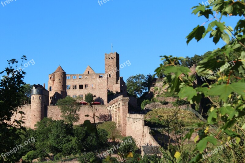 Castle Wertheim Am Main Sand Stone Tower Sky