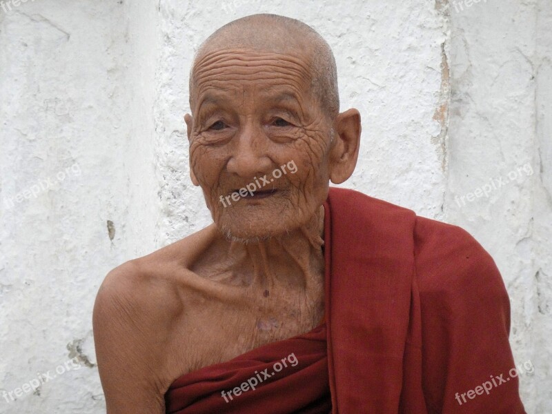 Monk Myanmar Religion Buddhism Burma