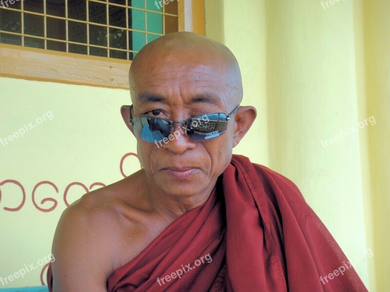 Monk Myanmar Religion Buddhism Burma