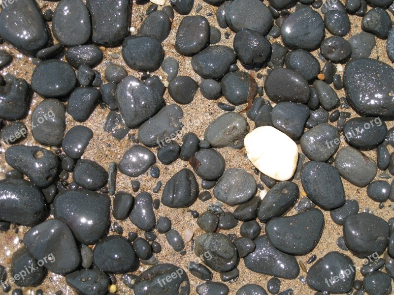 Stones Pebble Beach Background Pattern