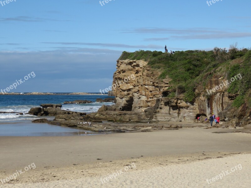 Caves Beach Headland Beach Cave Sea