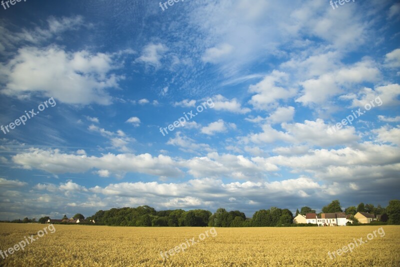 Sky Blue White-a Surname Open 闊 Landscape Atmosphere