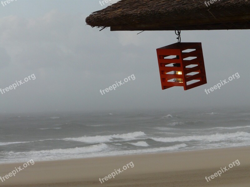 Beach Lantern Light Candle Wind