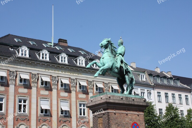 Statue Rider On Horse Denmark Copenhagen Free Photos