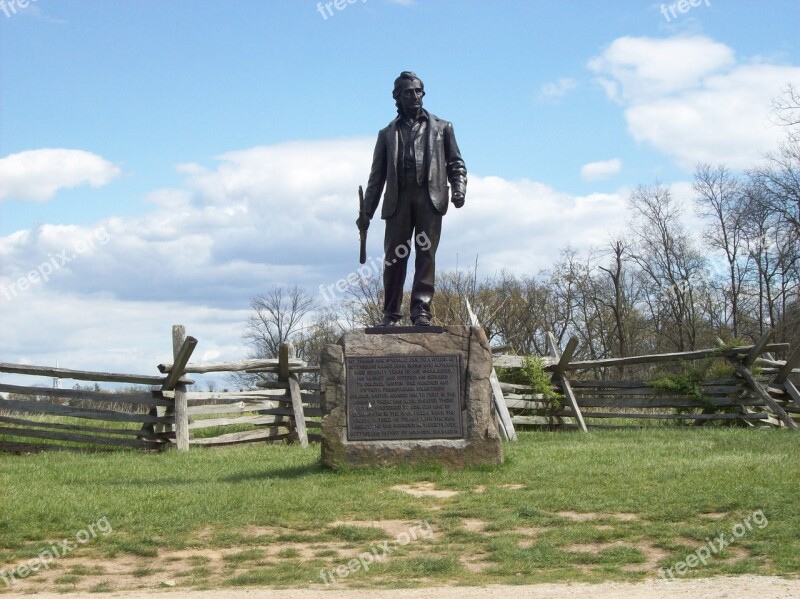 Statue Civil War Civil Monument Memorial