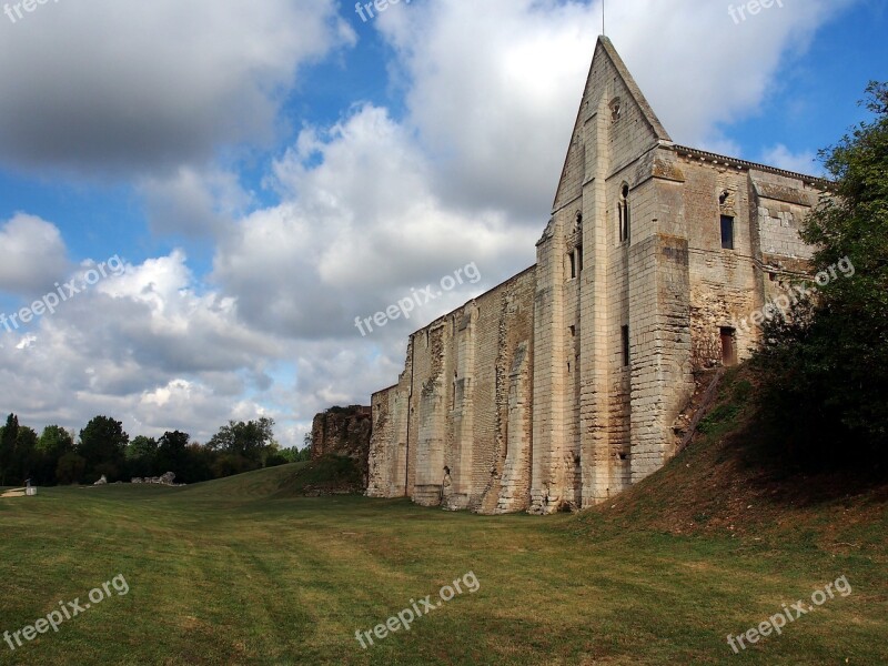 Maillezais Cathedral St Peter Maillezais Ruin Cathedral France