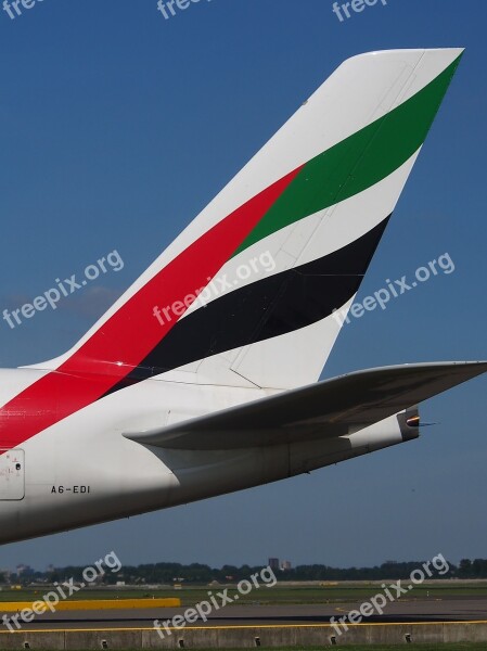 Emirates Airbus A380 Aircraft Plane Airplane