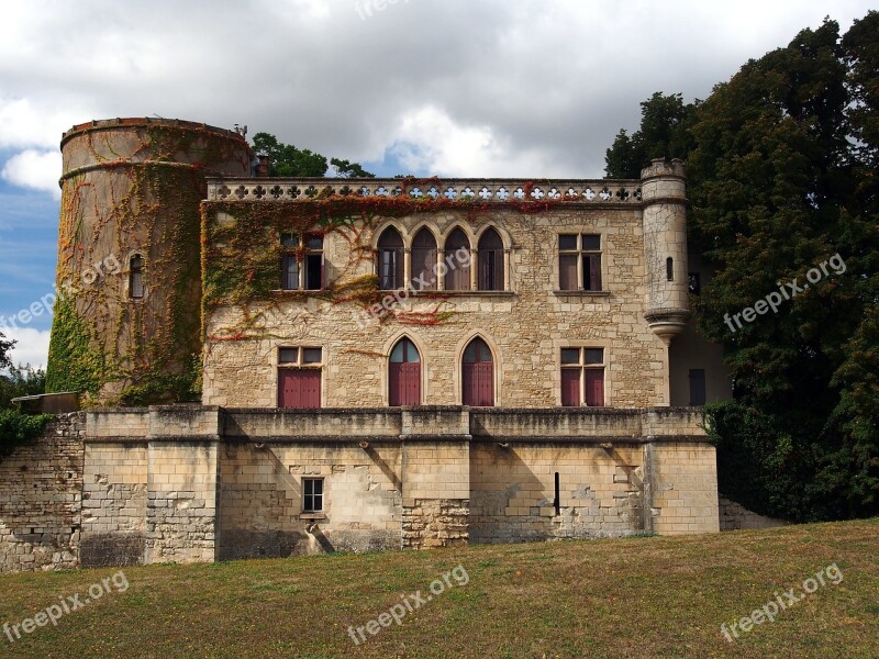 Maillezais Cathedral St Peter Maillezais Ruin Cathedral France