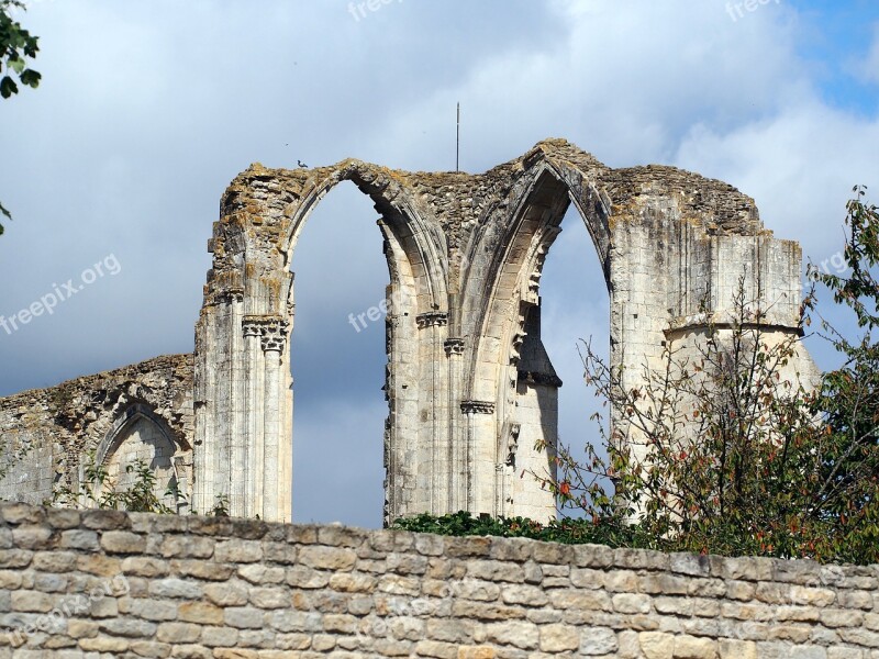 Maillezais Cathedral St Peter Maillezais Ruin Cathedral France