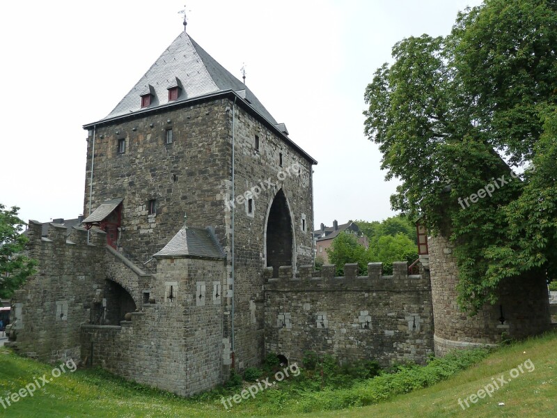 Aachen Ponttor Germany Tower Ancient