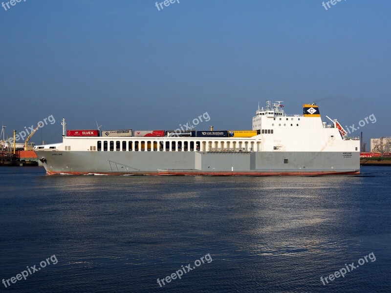 Adeline Imo Rotterdam Netherlands Ship Port