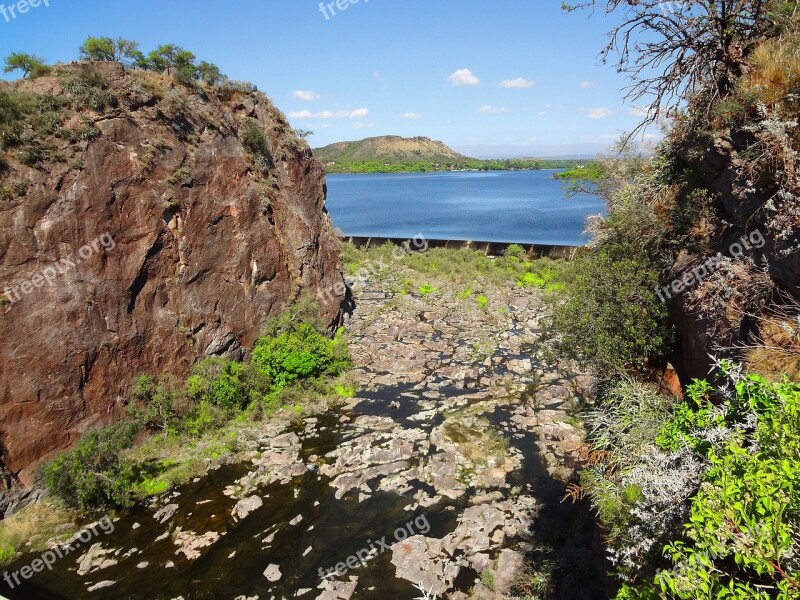 Reservoir Nature Landscape Water Rocks